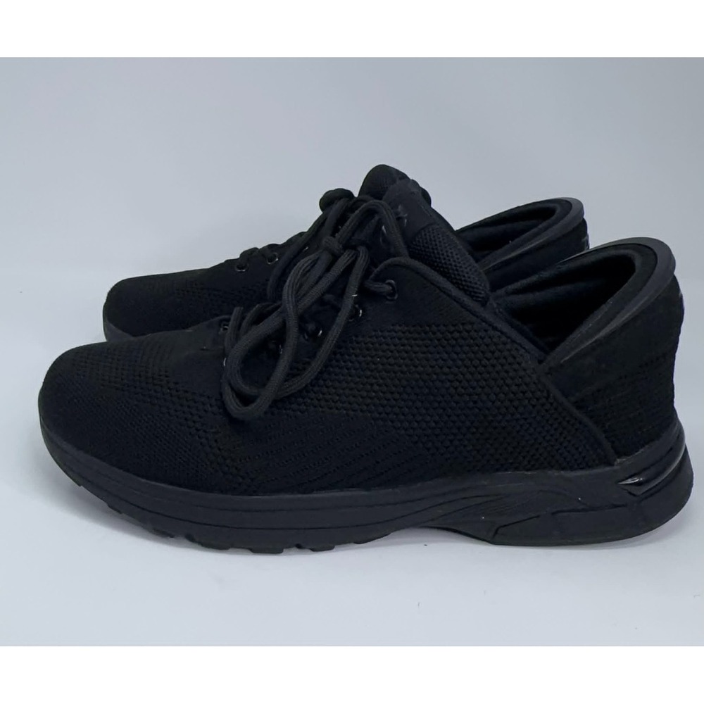 Zeba Handsfree Shoes Men's Size 10 Triple Black Slip On Comfort Walking Sneaker